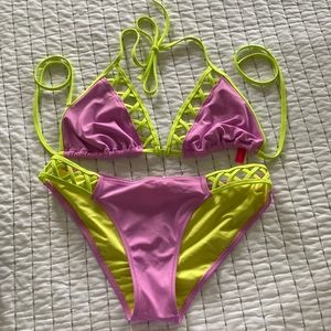 Victoria secret swim suit.